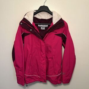 COLUMBIA Whirlibird Interchange Omni-Tech Windproof Waterproof Hooded Jacket- S